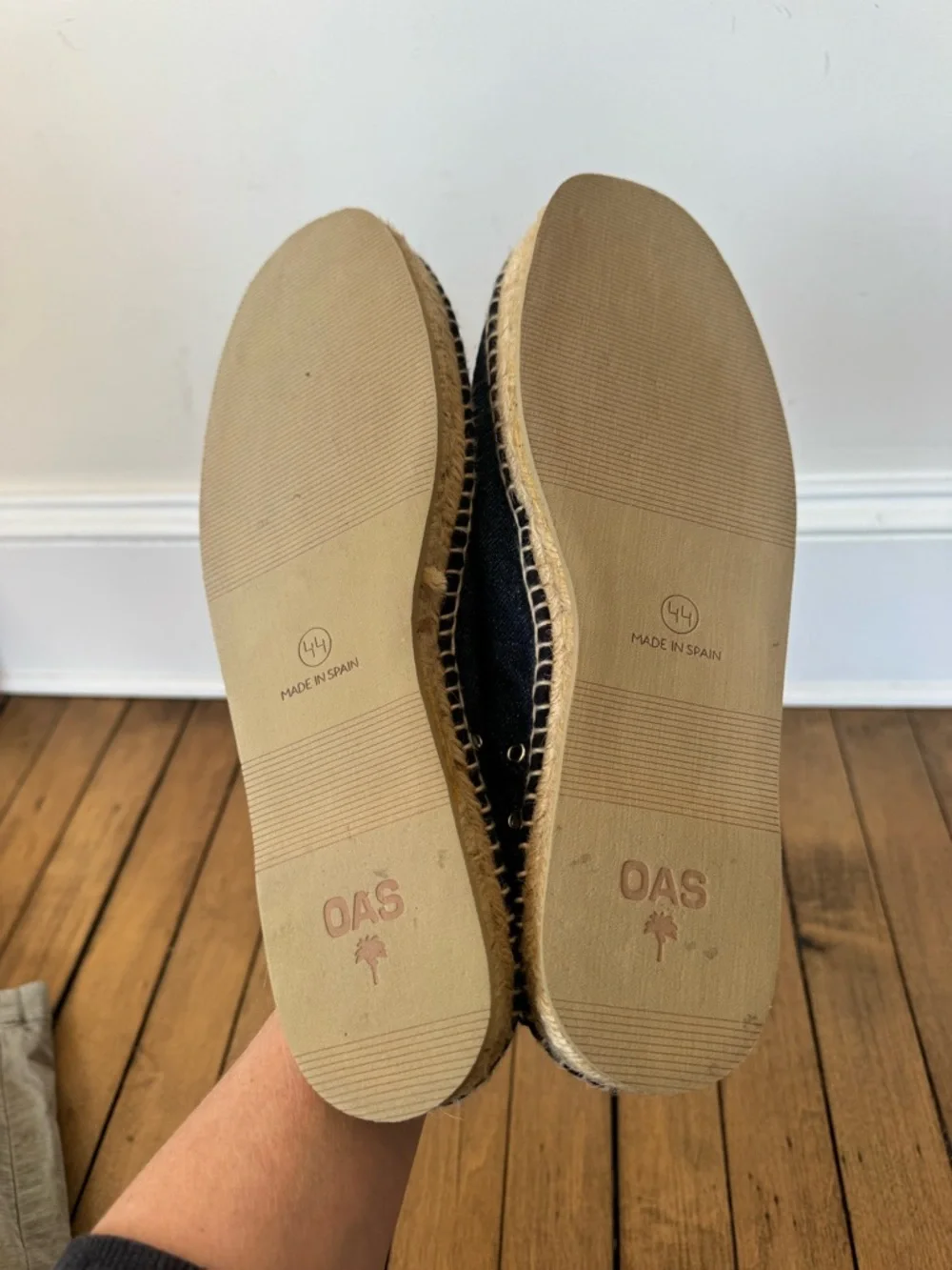 OAS Blue Denim Espadrilles 44 / Men’s 10 Women’s 11